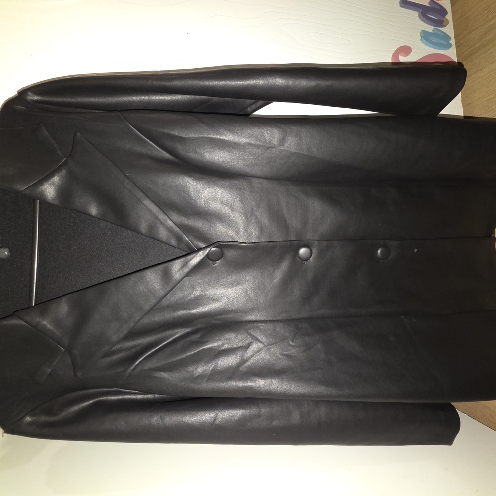 Black Leather Blazer